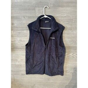 Columbia‎ Sportswear Sleeveless Fleece Full Zip Sweater Vest Mens Size L Blue